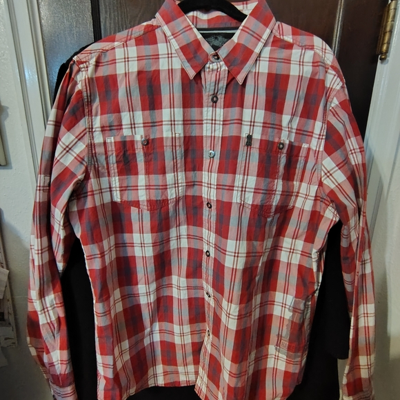 Harley-Davidson Other - Harley-Davidson Red and White Plaid Men's Shirt